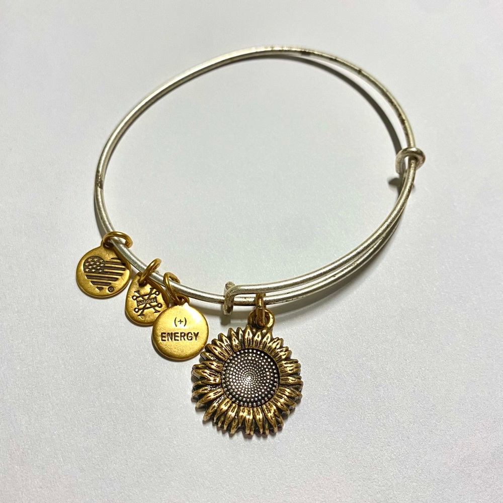 Sunflower Charm Bangle by Alex and Ani